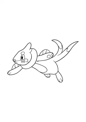 Pokémon Buizel coloring page
