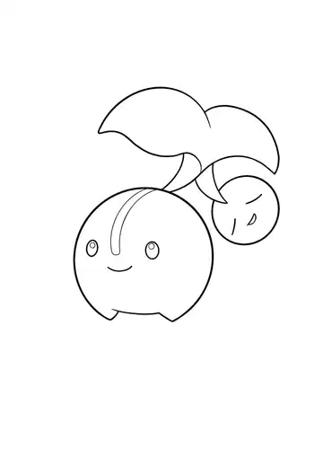 Pokémon Cherubi coloring page