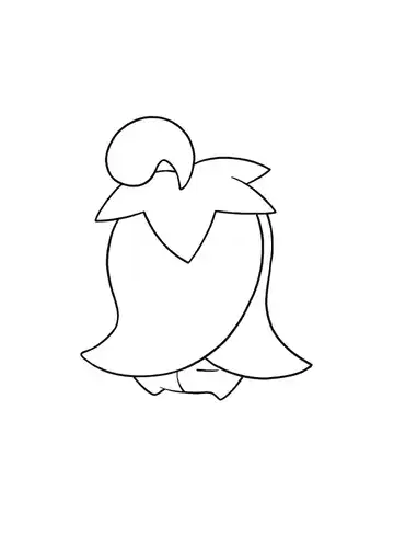 Pokémon Cherrim Overcast Form coloring page