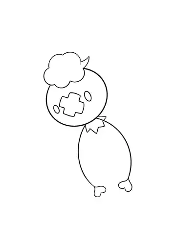 Pokémon Drifloon coloring page