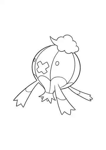 Pokémon Drifblim coloring page