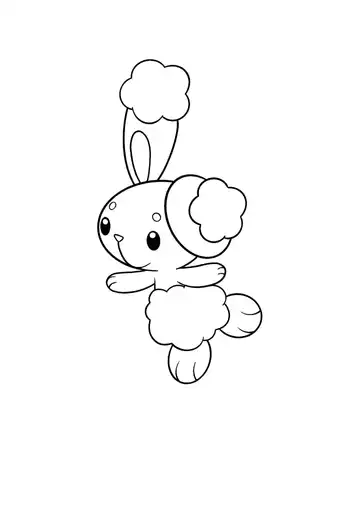 Pokémon Buneary coloring page