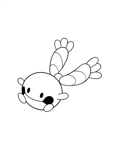 Pokémon Chingling coloring page