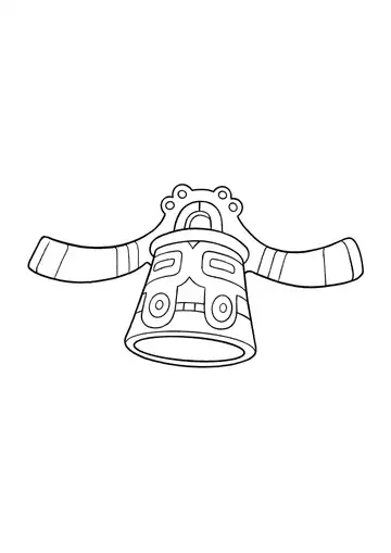 Pokémon Bronzong coloring page