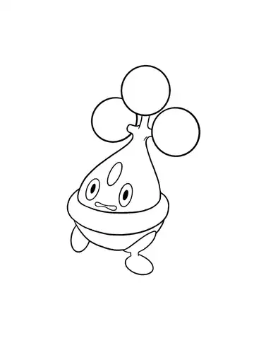Pokémon Bonsly coloring page