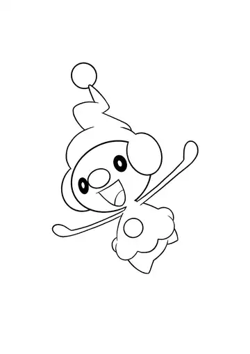 Pokémon Mime Jr. coloring page
