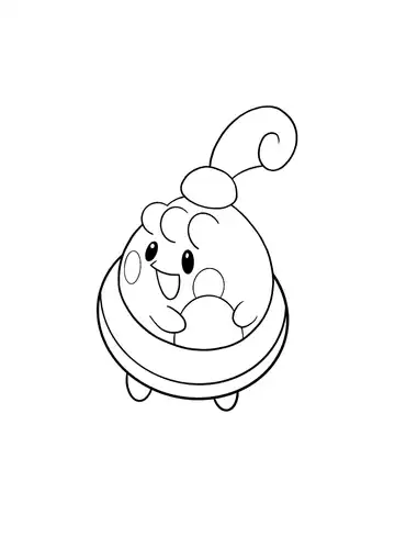 Pokémon Happiny coloring page