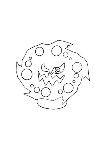 Pokémon Spiritomb coloring page