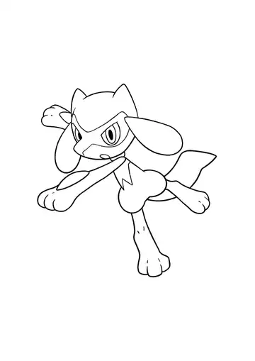 Pokémon Riolu coloring page