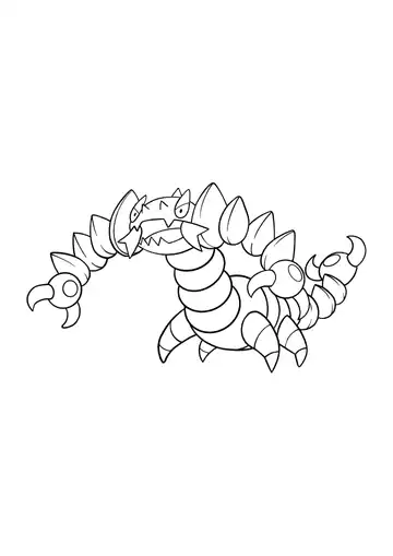 Pokémon Drapion coloring page