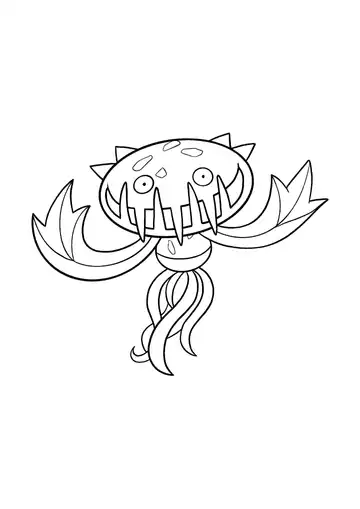 Pokémon Carnivine coloring page