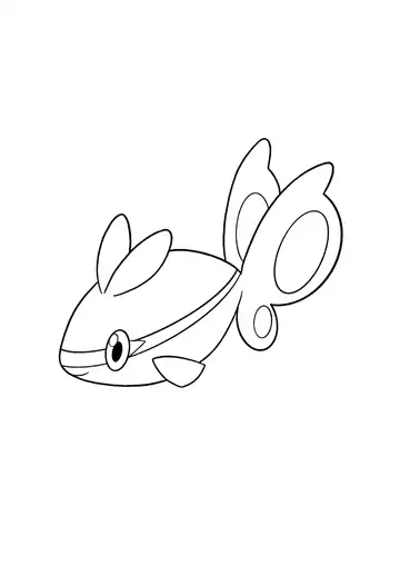 Pokémon Finneon coloring page