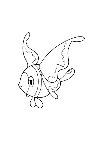 Pokémon Lumineon coloring page