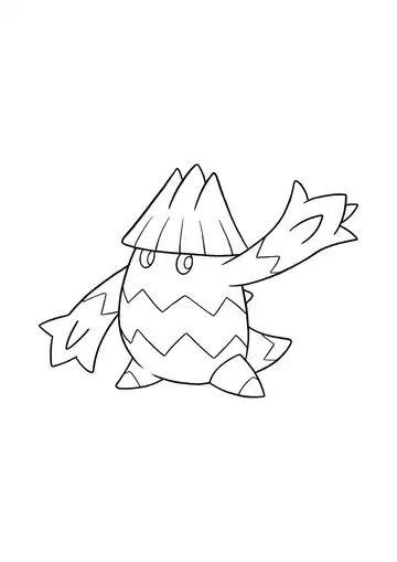 Pokémon Snover coloring page