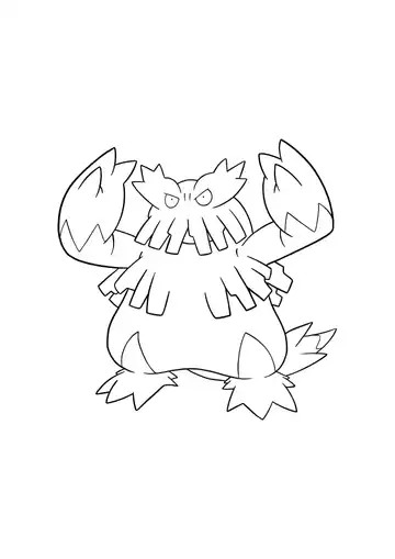 Pokémon Abomasnow coloring page
