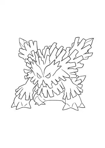 Pokémon Mega Abomasnow coloring page