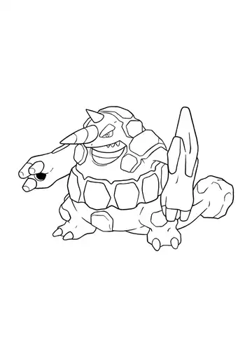 Pokémon Rhyperior coloring page