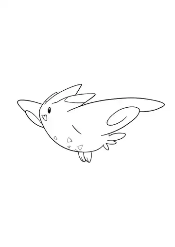Pokémon Togekiss coloring page