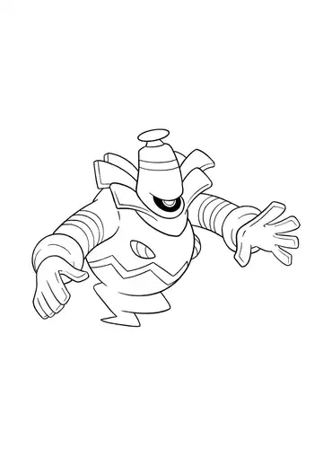 Pokémon Dusknoir coloring page