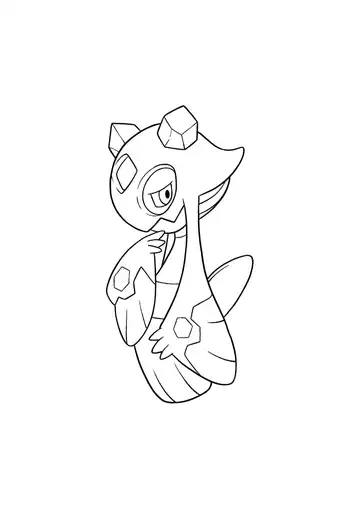 Pokémon Froslass coloring page