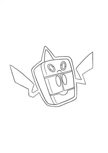 Pokémon Frost Rotom coloring page