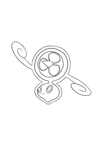 Pokémon Fan Rotom coloring page
