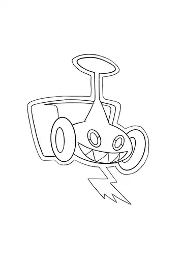 Pokémon Mow Rotom coloring page