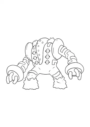 Pokémon Regigigas coloring page