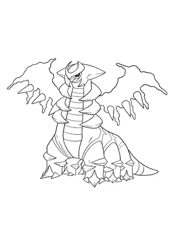 Pokémon Giratina Altered Form coloring page