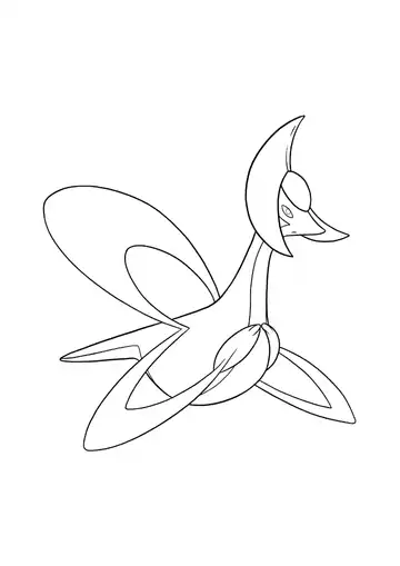 Pokémon Cresselia coloring page