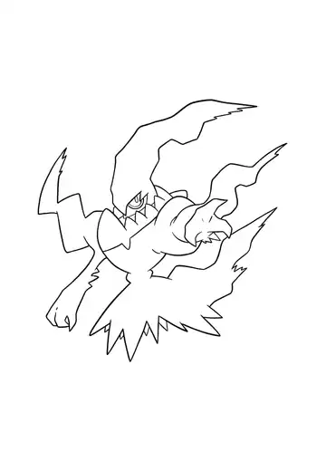 Pokémon Darkrai coloring page