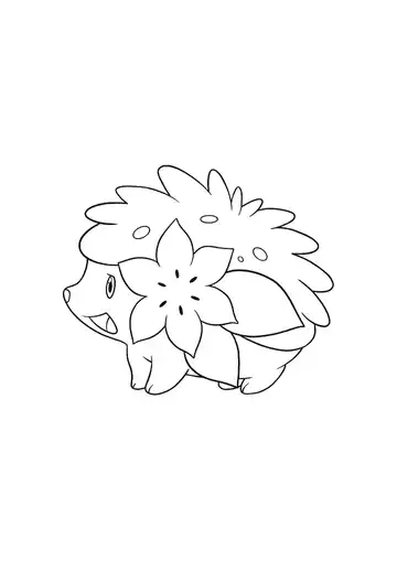 Pokémon Shaymin Land Form coloring page