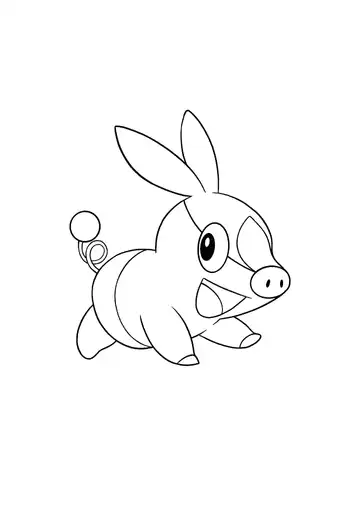 Pokémon Tepig coloring page