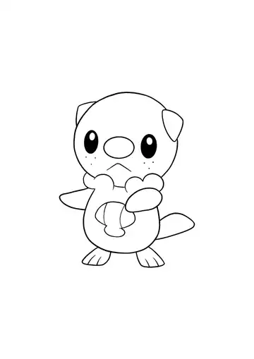 Pokémon Oshawott coloring page