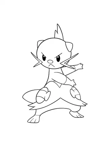 Pokémon Dewott coloring page