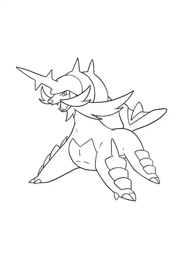 Pokémon Samurott coloring page