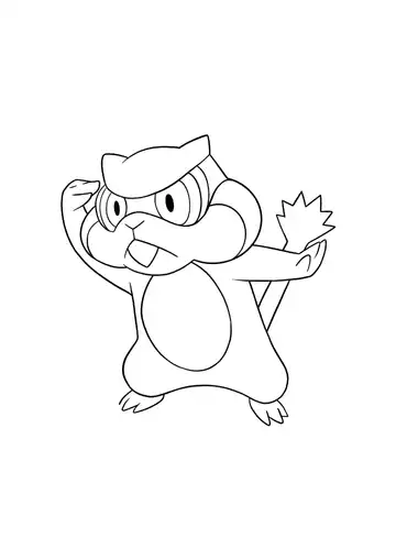 Pokémon Patrat coloring page