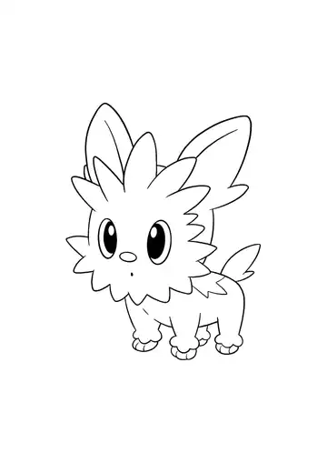 Pokémon Lillipup coloring page