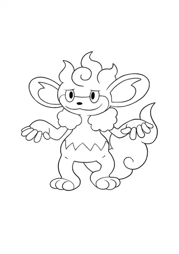 Pokémon Simisear coloring page