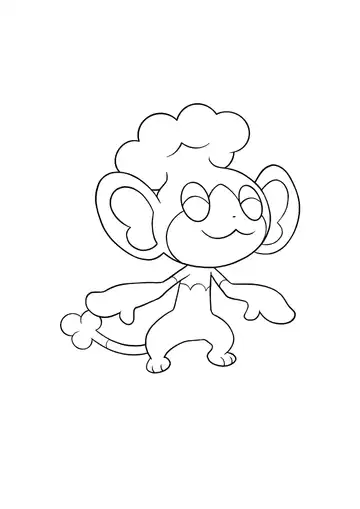 Pokémon Panpour coloring page