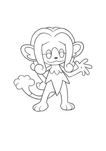 Pokémon Simipour coloring page