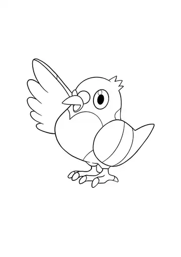Pokémon Pidove coloring page