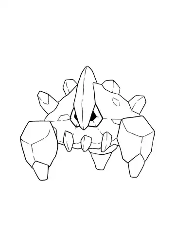 Pokémon Boldore coloring page