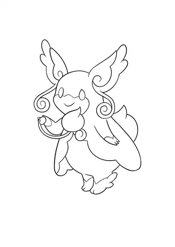 Pokémon Mega Audino coloring page