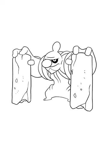 Pokémon Conkeldurr coloring page