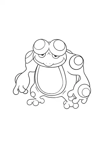 Pokémon Seismitoad coloring page