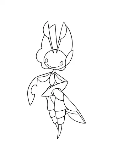 Pokémon Leavanny coloring page