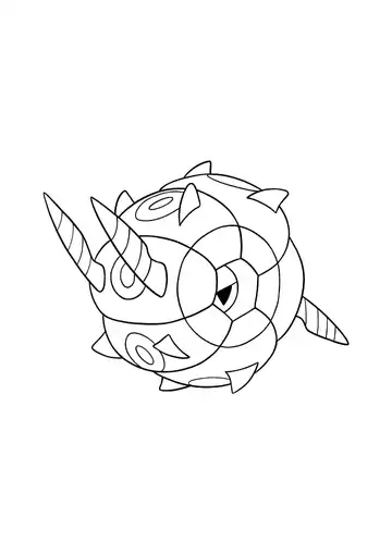 Pokémon Whirlipede coloring page