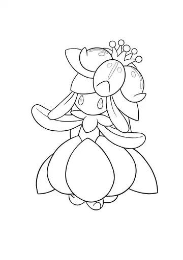 Pokémon Lilligant coloring page