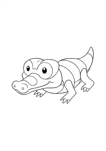 Pokémon Sandile coloring page